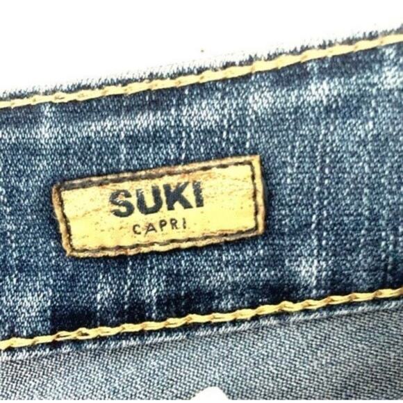 Silver Jeans Suki Capri Mid Rise Stretch Denim Blue Women’s Size W29 - Picture 4 of 10